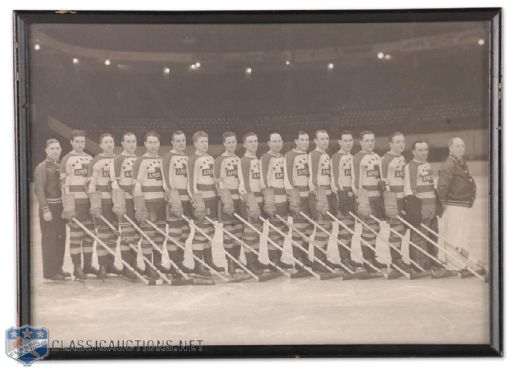 1936 New York Americans Team Photograph (10" x 14")