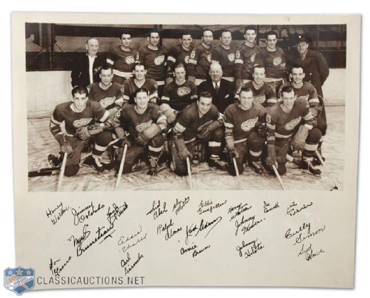 1942-43 Detroit Red Wings Original Team Photo