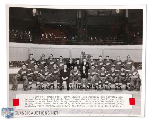 1949-50 Detroit Red Wings Team Photograph (8" x 10")