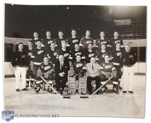 1956-57 Detroit Red Wings Original Team Photo