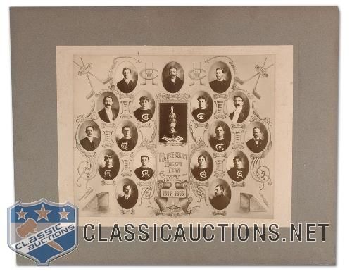 1904-05 Hawkesbury Hockey Team Photo Montage