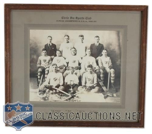 1921-22 Circle Six Sports Club Hockey Team Photo