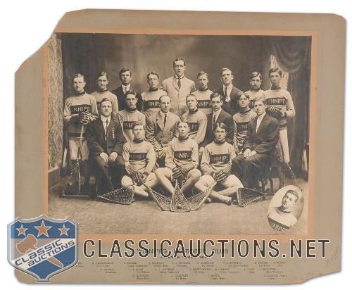 1912 Winnipeg Lacrosse Club Large Studio Mounted Photo (17x14")