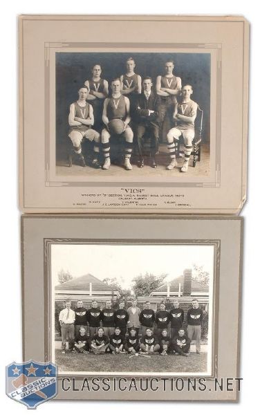Circa 1920 Baseball and Basketball Team Photos Collection of 2
