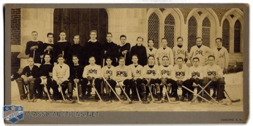 1909 Hobey Baker St. Pauls School Hockey Team Photograph