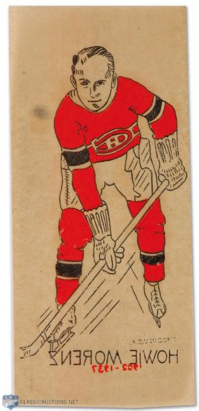 1930s Howie Morenz Montreal Canadiens Iron-On Transfer