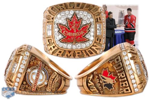 Stu Poiriers Team Canada 2004 World Cup of Hockey Championship Ring