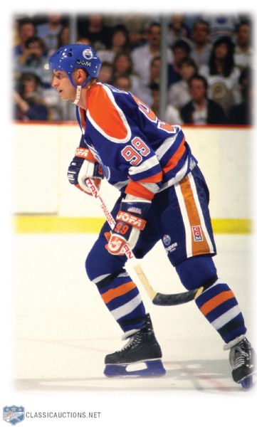 1986-87 Wayne Gretzky Edmonton Oilers Team Signed Game Used Stick