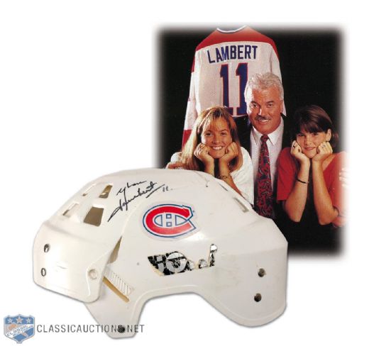 Yvon Lamberts Montreal Canadiens Alumni Collection of 3