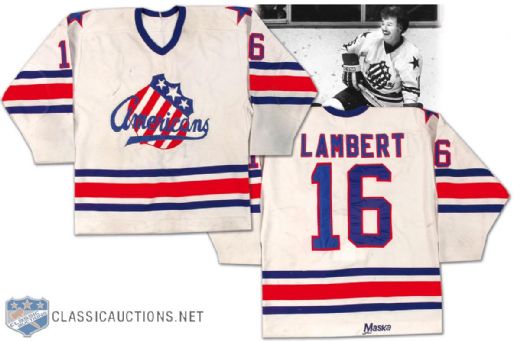Yvon Lamberts 1983 Rochester Americans Game Worn Home Jersey