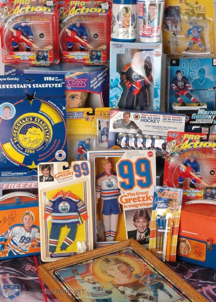 Wayne Gretzky Endorsed Memorabilia Collection of 29