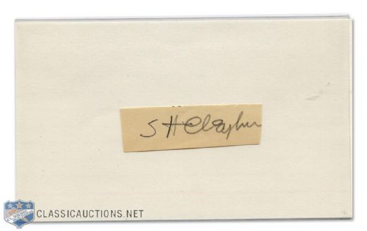 Sprague Cleghorn Cut Signature