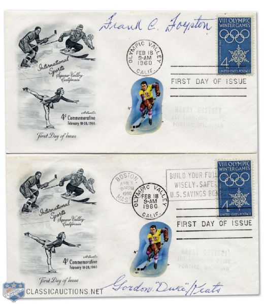 Frank Foyston & Duke Keats Autographed First Day Covers
