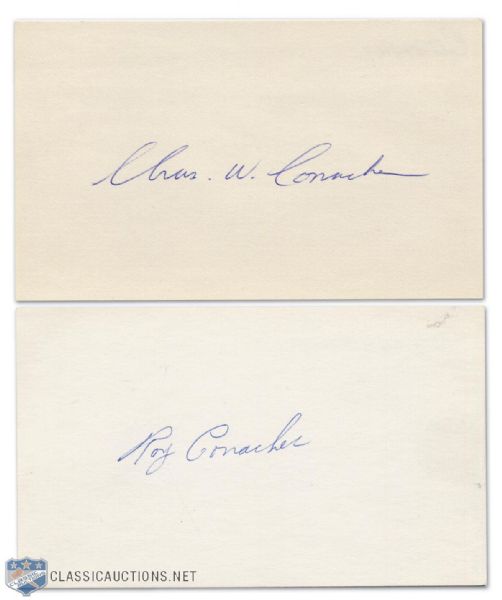 Charlie and Roy Conacher Autograph Collection of 2
