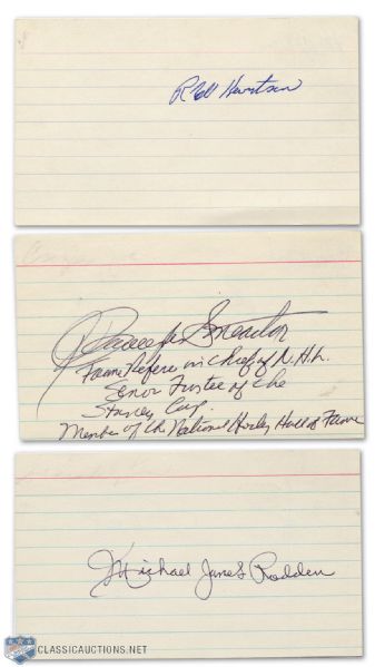 Smeaton, Rodden & Hewitson Autograph Collection of 3