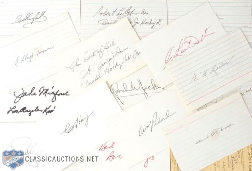 Hall of Fame Builder Autograph Collection of 16