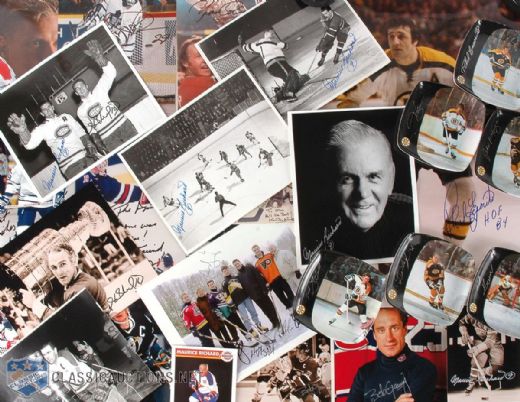 Autographed Photo and Program Collection, Including Maurice Richard and Phil Esposito