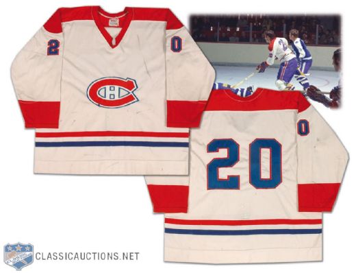 1975-76 Peter Mahovlich Montreal Canadiens Game Worn Jersey - Matched!