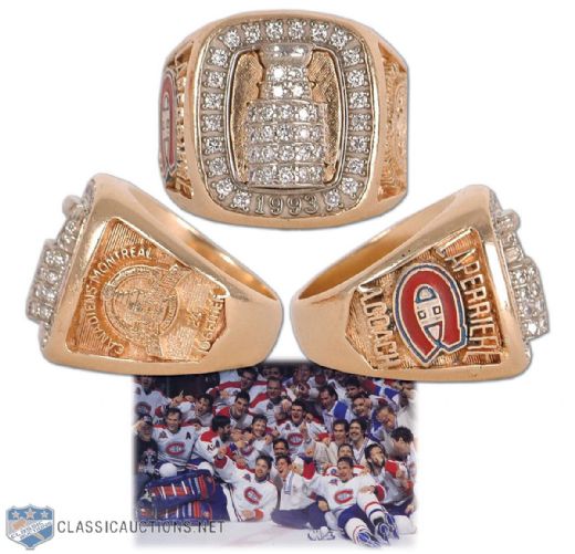 Jacques Laperrieres 1992-93 Montreal Canadiens Stanley Cup Championship Ring