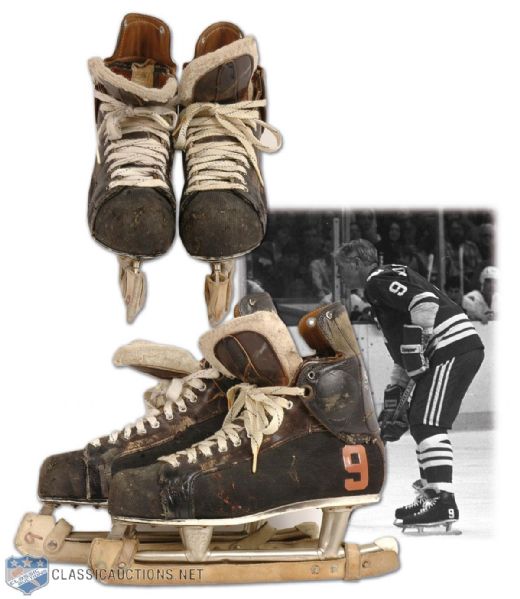 1979-80 Gordie Howe NHL Hartford Whalers Game Worn Skates - Matched!