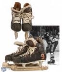 1979-80 Gordie Howe NHL Hartford Whalers Game Worn Skates - Matched!