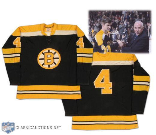 1968-69 & 1969-70 Bobby Orr Boston Bruins Game Worn Jersey - Matched!