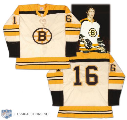 1969-70 Derek Sanderson Boston Bruins Game Worn Jersey - Matched!