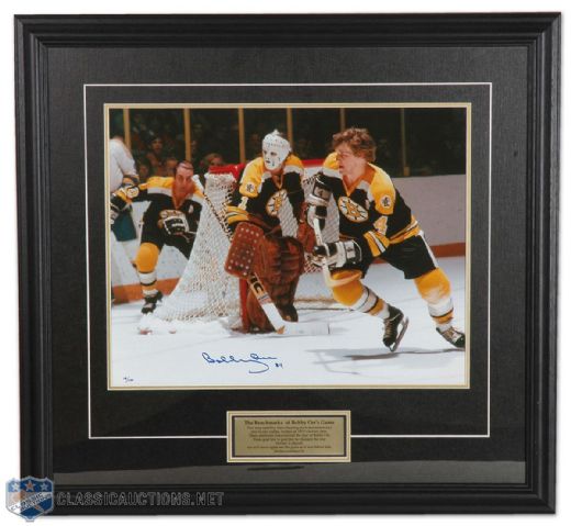 Bobby Orr Boston Bruins Autographed Framed 16" x 20" Photograph