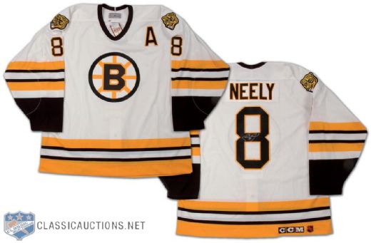 Cam Neely Autographed Boston Bruins Jersey, Plus Framed Signed Puck, Ticket and Photo Display