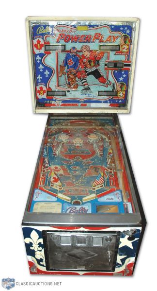 Original Bobby Orrs Power Play Hockey Bally Pinball Machine