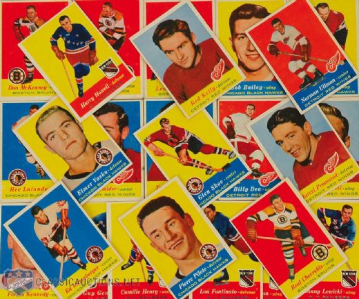 1957-58 Topps Card Lot of 26 Including Ullman RC