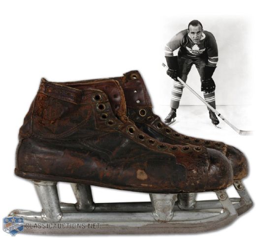 King Clancys 1930s Toronto Maple Leafs Game Worn Skates