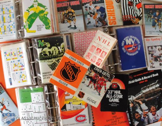 Roger Leblonds Massive Hockey Media Guide Collection