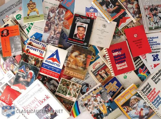Roger Leblonds Huge Football Media Guide Collection