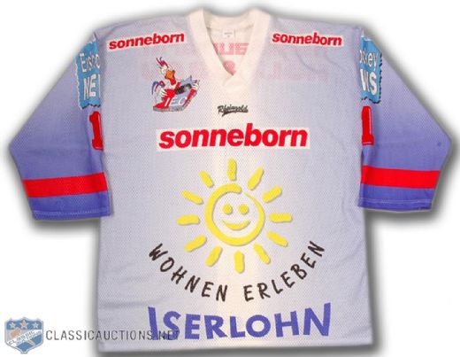 1990s Iserlohner Roosters German League Game Worn Jersey