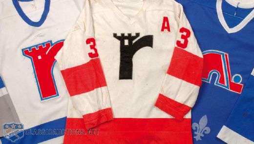 Quebec City Game Worn Jersey Collection of 3, Including Early 1970s Remparts Jersey