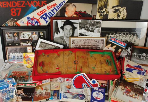 Nordiques and Canadiens Memorabilia Collection