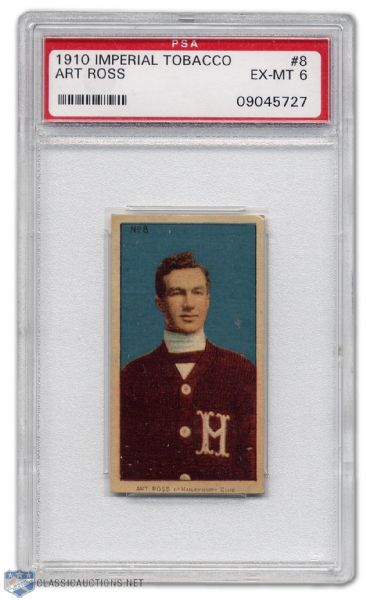 1910-11 Art Ross C56 Rookie Card Graded PSA 6