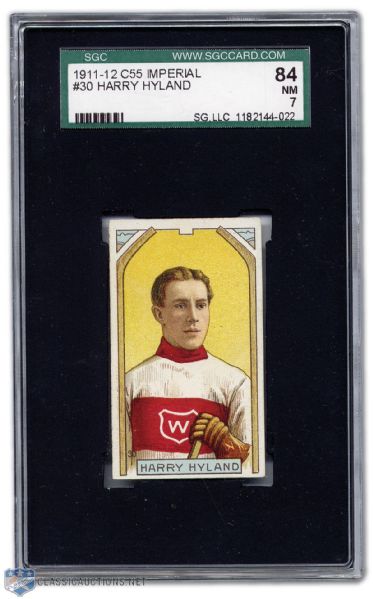1911-12 Harry Hyland C55 Card Graded SCG 84