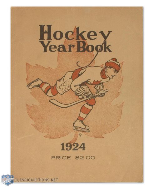 Very Rare 1924 Hockey Yearbook