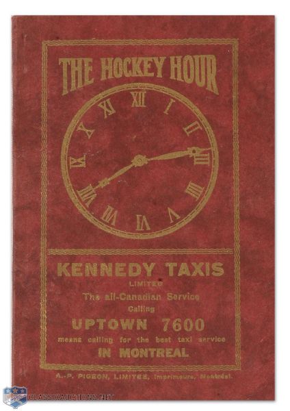 1924-25 NHL 2nd Year " Hockey Hour " Guide