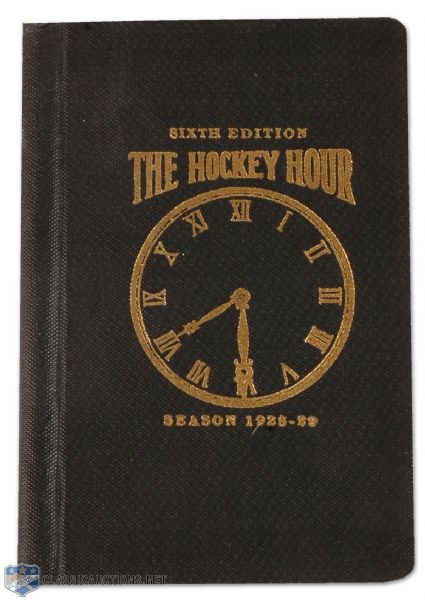 1928-29 NHL 6th Year " Hockey Hour " Guide