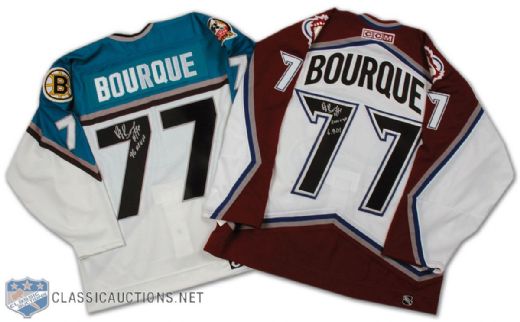 Ray Bourque Signed Jersey Collection of 2, Plus Framed Autographed Photo