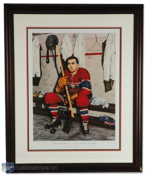 Limited Edition Framed Maurice Richard Autographed Lithograph