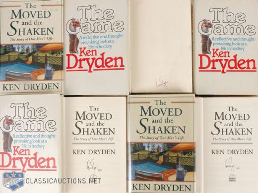 Ken Dryden Autographed Book Collection of 8