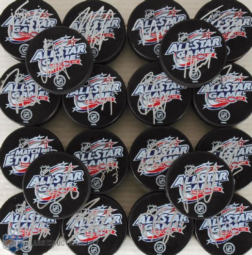 2009 NHL All-Star Game Signed Puck Collection of 20