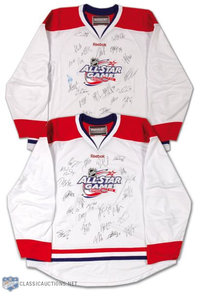 2009 NHL All-Star Game Team Autographed Jersey Collection of 2