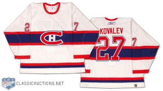 2006-07 Alex Kovalev Montreal Canadiens Vintage Game Worn Jersey