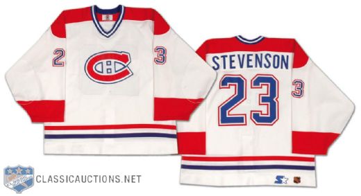 1990s Turner Stevenson Montreal Canadiens Game Worn Jersey