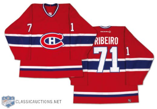 2002-03 Mike Ribeiro Montreal Canadiens Game Worn Jersey